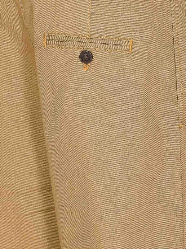 The Best Shops VIVIENNE WESTWOOD: カジュアルトラウザー - カジュアルパンツ - ベージュ