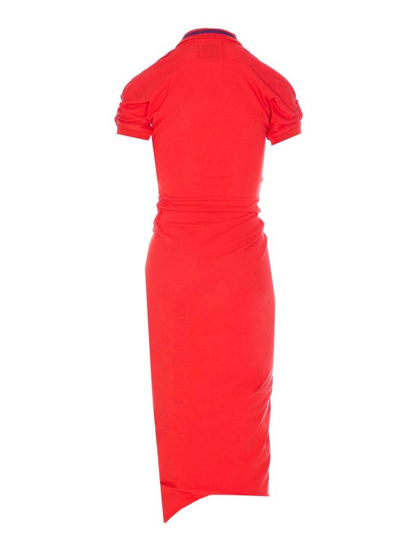 VIVIENNE WESTWOOD: knee length dresses online - Red Pulling Dress