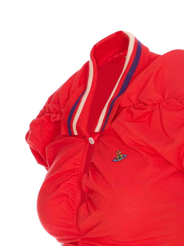 The Best Shops VIVIENNE WESTWOOD: knee length dresses - Red Pulling Dress