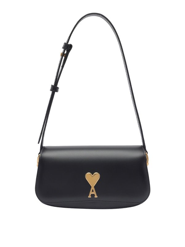 AMI PARIS: クロスボディバッグ - クロスボディバッグ - 黒