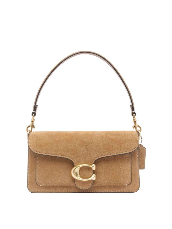 COACH: shoulder bags - Suede Tabby Shoulder Bag