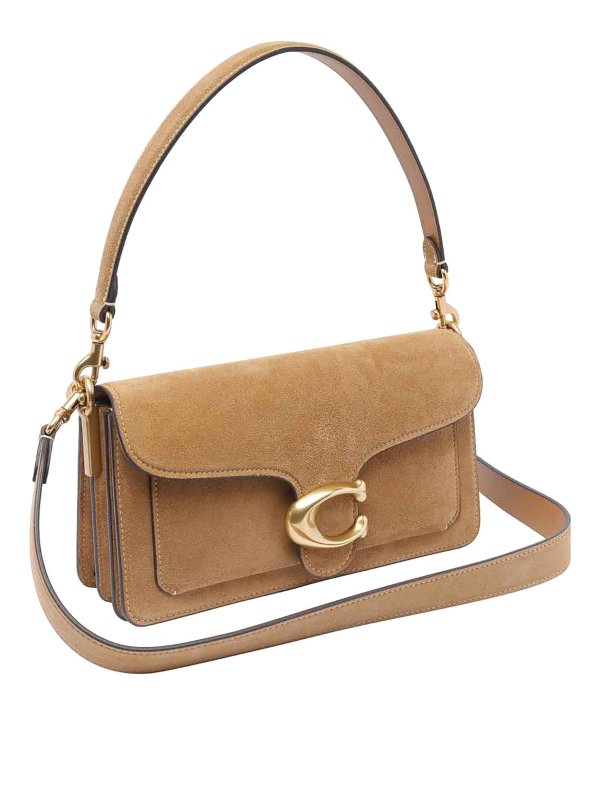 COACH: shoulder bags online - Suede Tabby Shoulder Bag