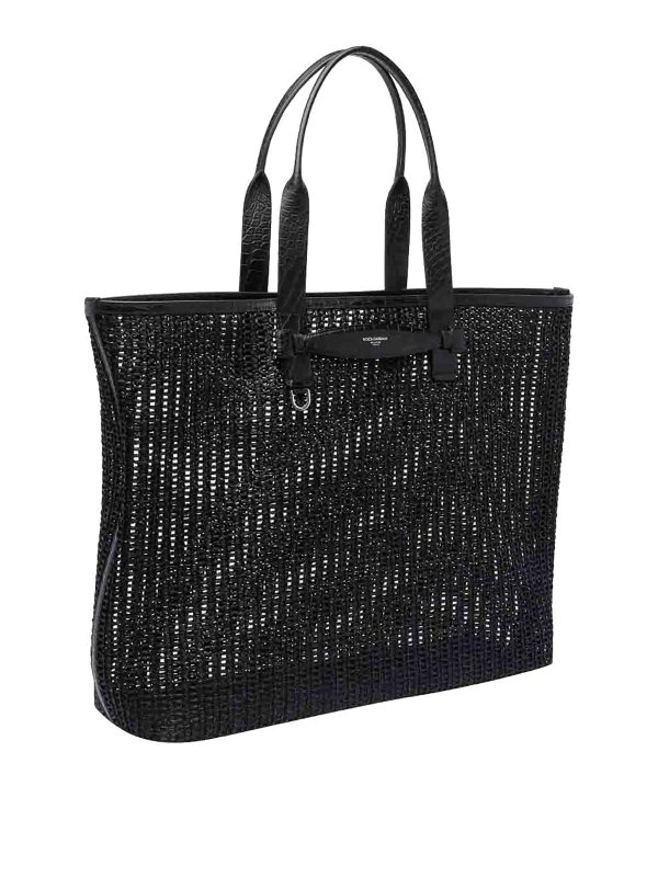 DOLCE & GABBANA: Sacs à main online - Sac Cabas - Noir