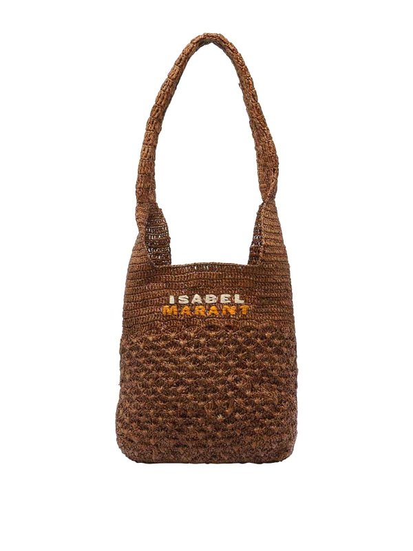 ISABEL MARANT: クロスボディバッグ - クロスボディバッグ - ブラウン