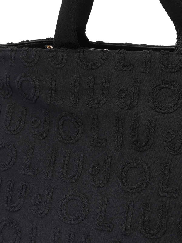 トートバッグ LIU JO Woman Tote bags Black 2A5013T0300 22222 NEW Liu Jo - Tote Bag Jacquard Black - 2A5013T0300 - BLACK
