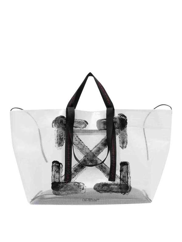 OFF-WHITE: Handtaschen - Shopper - Weiß