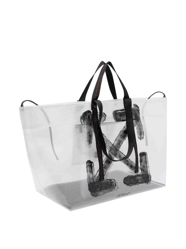 OFF-WHITE: Handtaschen online - Shopper - Weiß