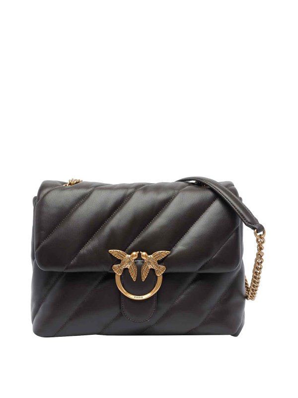 Pinko: クロスボディバッグ - ショルダーバッグ - ブラウン