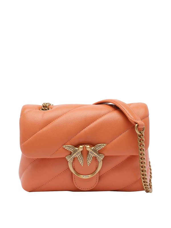Pinko: cross body bags - Mini Love Puffer Crossbody Bag