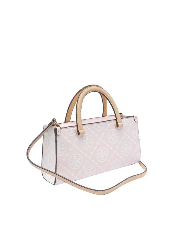 TORY BURCH: totes bags online - Small T Monogram Contrast Tote Bag