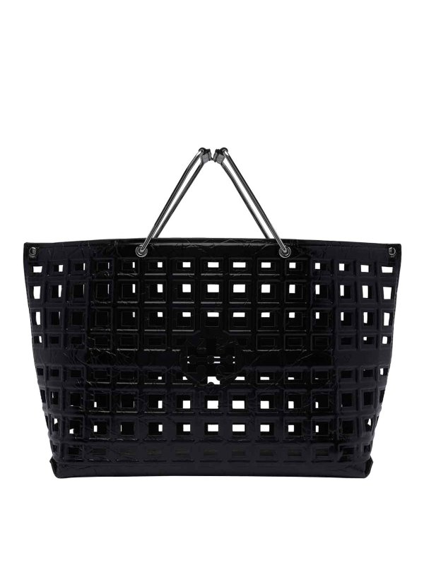 TORY BURCH: totes bags - Croco Embossed Ella Market Handbag