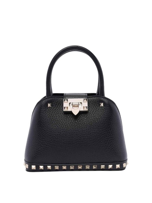 VALENTINO GARAVANI: cross body bags - Small Rockstud Handle Bag