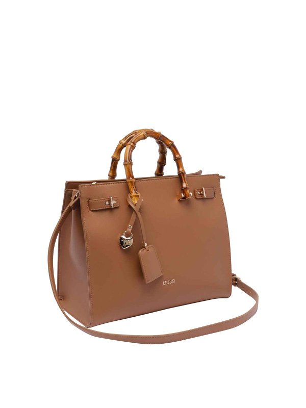 Liu Jo Brown Tote Bag - Brown - Women | AA5076E000301036