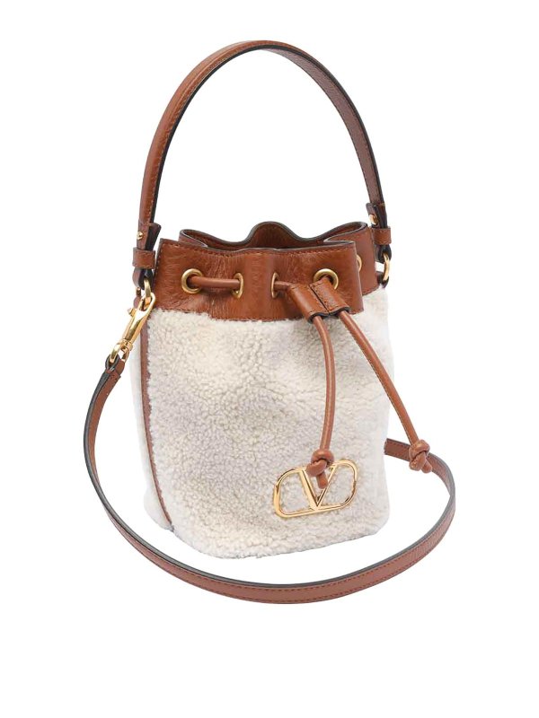 VALENTINO GARAVANI: バケットバッグ online - バケットバッグ - 白