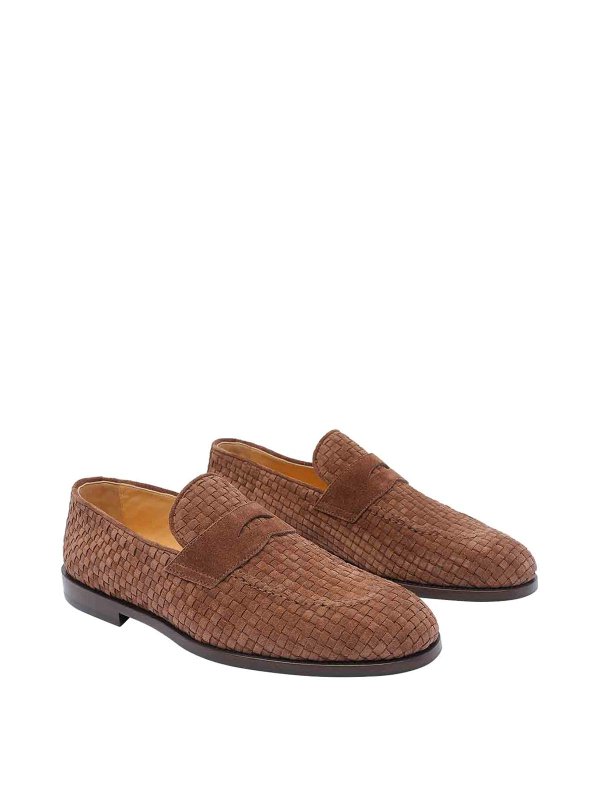 BRUNELLO CUCINELLI: Loafers & Slippers online - Suede Penny Loafers