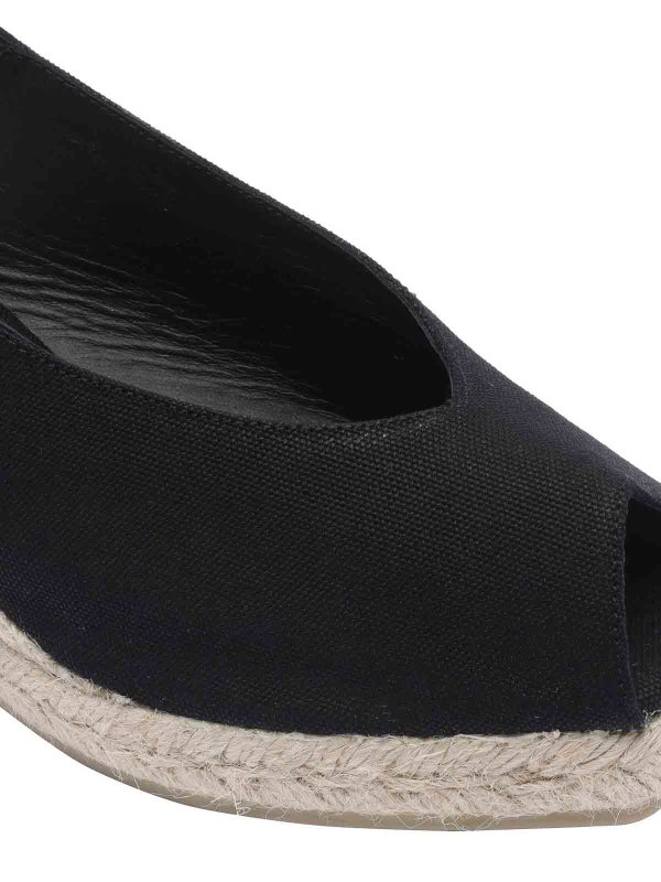 エスパドリーユ - 黒 shop online: CASTANER