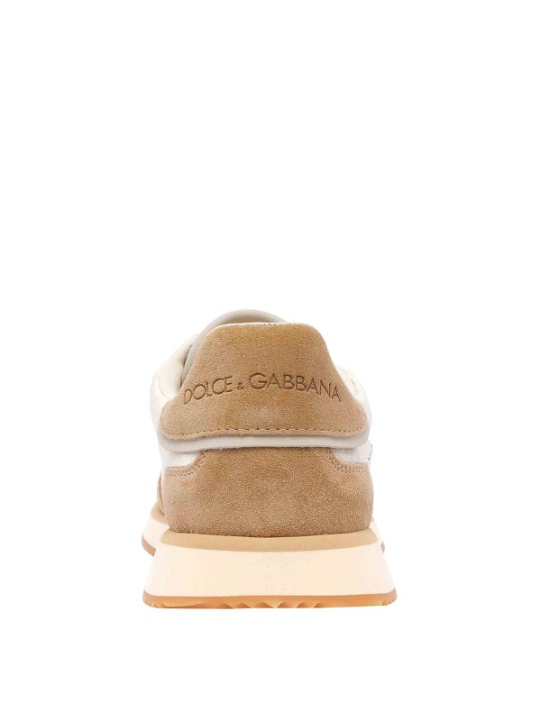 Una panna e sneaker cuscino DG a cammello shop online: DOLCE & GABBANA