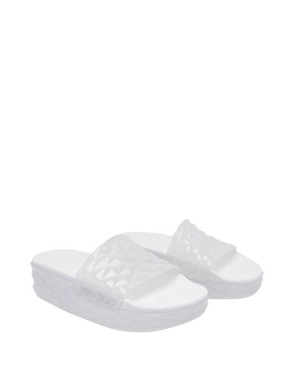 JIMMY CHOO: flip flops online - Diamond Slide/F