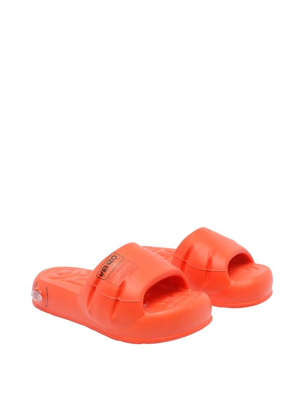 KENZO: Chanclas de playa online - Chanclas - Naranja