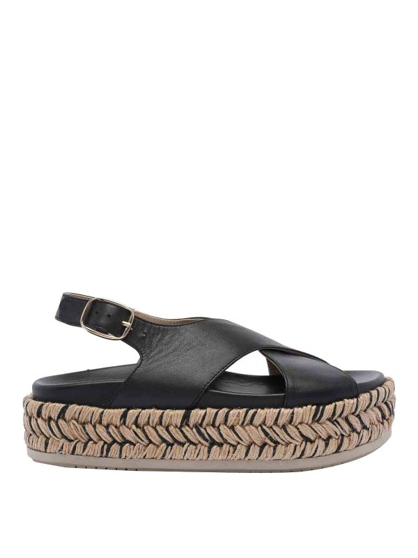 Paloma Barcelò: espadrilles - Black Francia Wedges