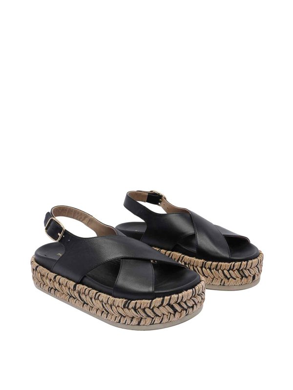 Paloma Barcelò: espadrilles online - Black Francia Wedges