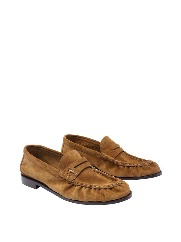 SAINT LAURENT: Loafers & Slippers online - Beige Le Loafer Supple Loafers