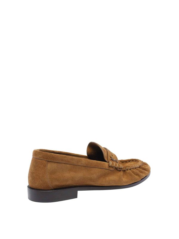 The Best Shops SAINT LAURENT: Loafers & Slippers - Beige Le Loafer Supple Loafers