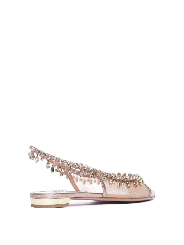 Aquazzura: flat shoes online - Temptation Crystal Flats