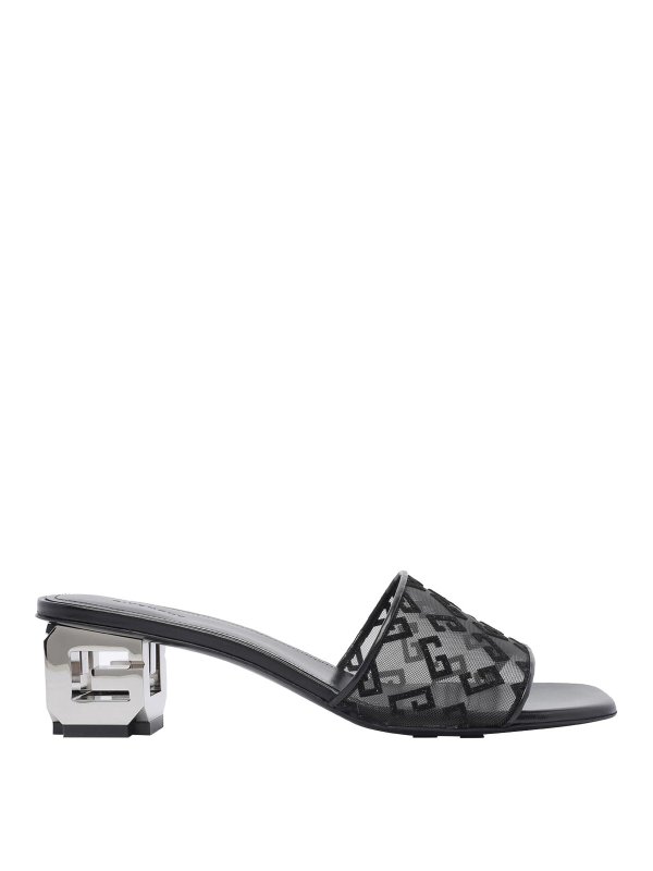 GIVENCHY: mules shoes - 4G Net G-Cube Mules