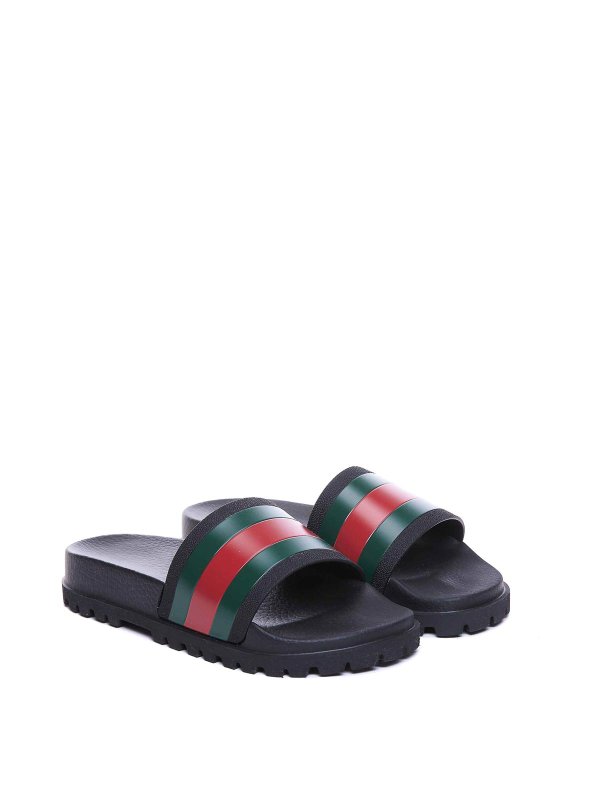 Web Slide Sandals shop online: GUCCI