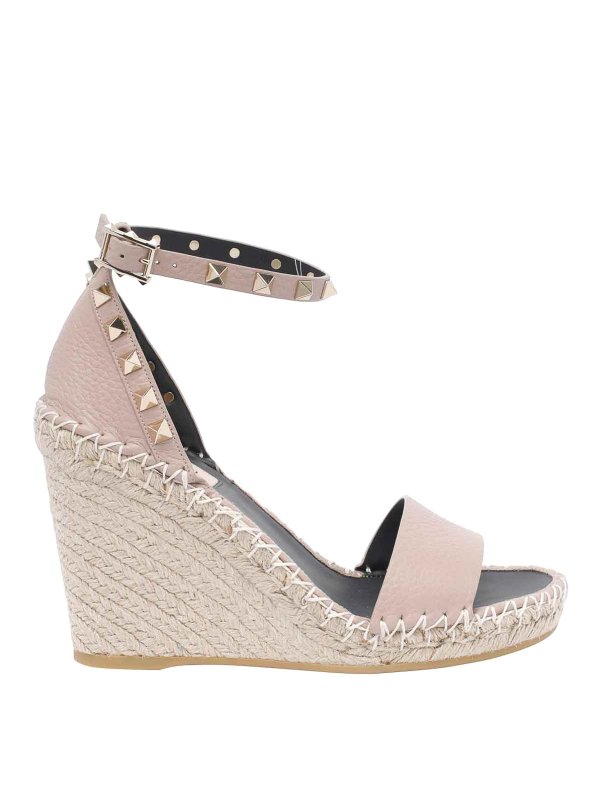 VALENTINO GARAVANI: espadrillas - Poudre Rockstud zeppe