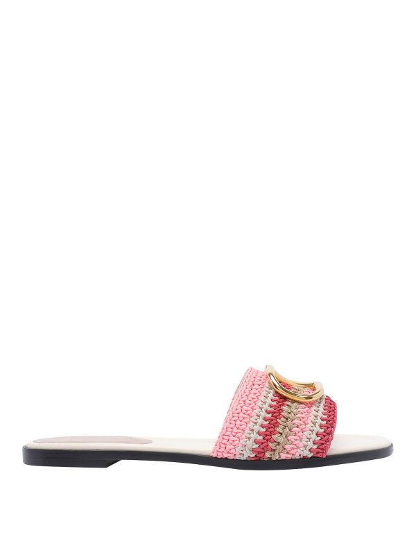 VALENTINO GARAVANI: sandali - Vlogo Signature Slide Sandals