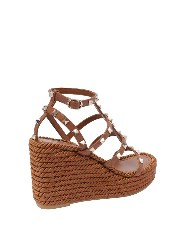 The Best Shops VALENTINO GARAVANI: sandals - Rockstud Wedged Sandals