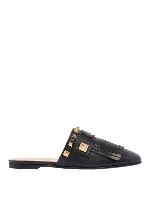 VALENTINO GARAVANI: Mocassins & Chaussures bateau - Chaussons - Noir