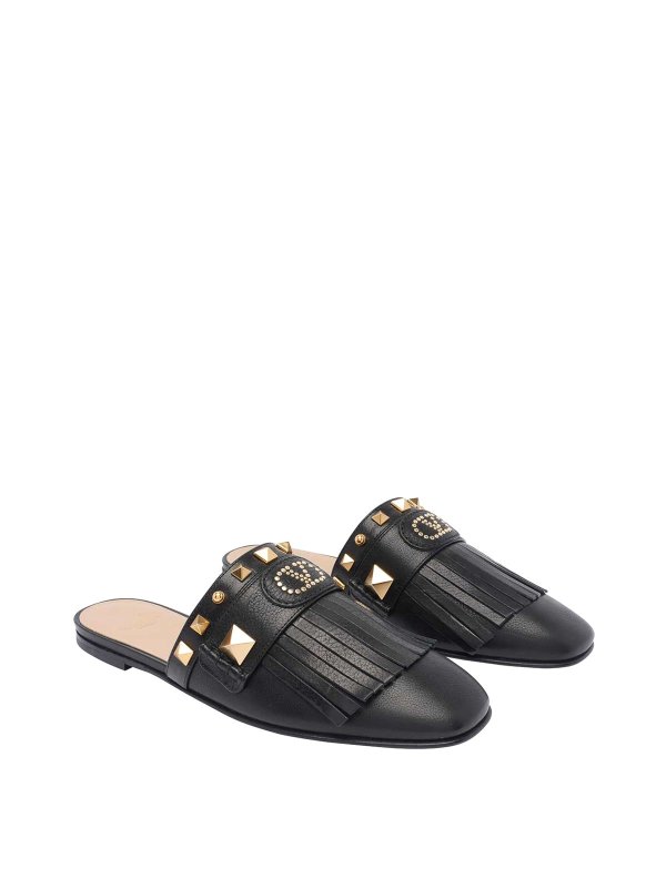 VALENTINO GARAVANI: Mocassins & Chaussures bateau online - Chaussons - Noir
