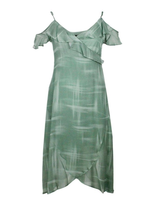 ARMANI EXCHANGE: knee length dresses - Dress Green