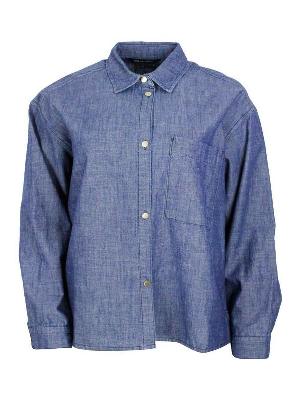 ARMANI EXCHANGE: シャツ - シャツ - ダークウォッシュ