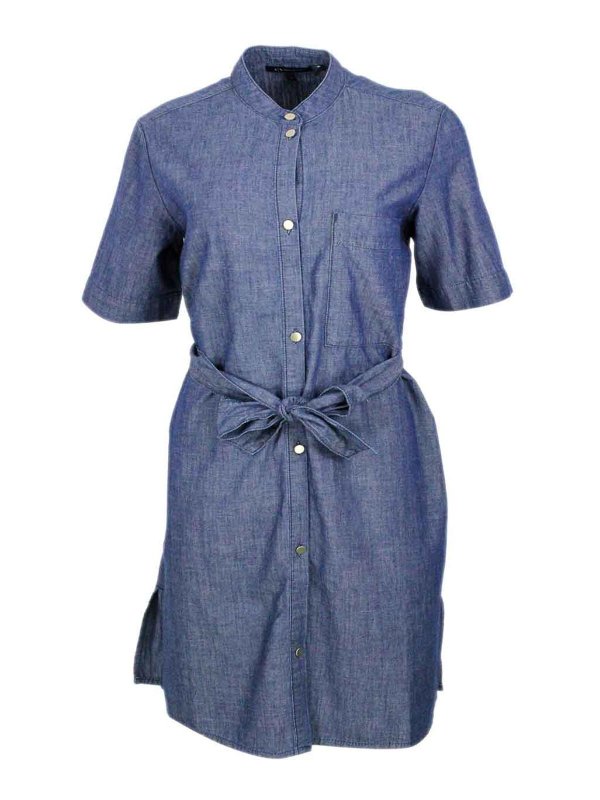 ARMANI EXCHANGE: ニーレングスドレス - 膝丈ドレス - ダークウォッシュ