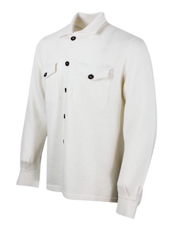 ELEVENTY: Suéteres con cuello pico online - Suéter Cuello Redondo - Blanco