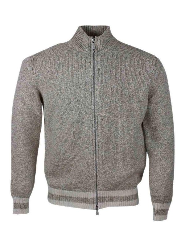 ELEVENTY: Strickpullover mit Rundhalsausschnitt - Rundhalspullover - Beige