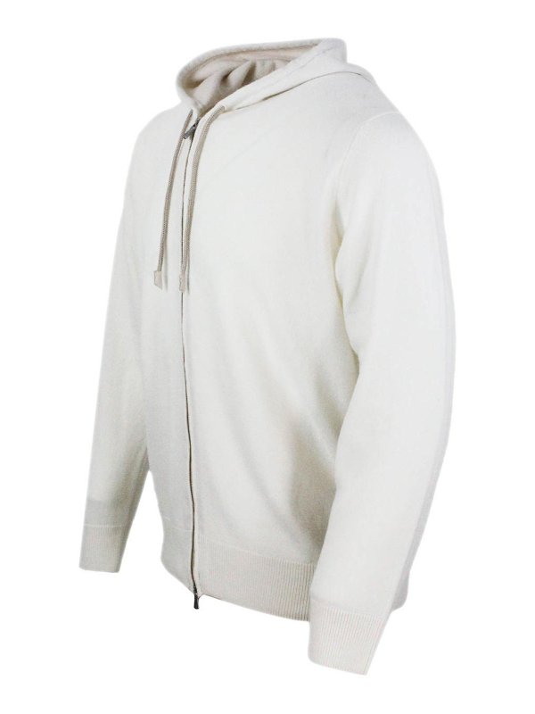 ELEVENTY: Strickpullover mit Rundhalsausschnitt online - Rundhalspullover - Weiß