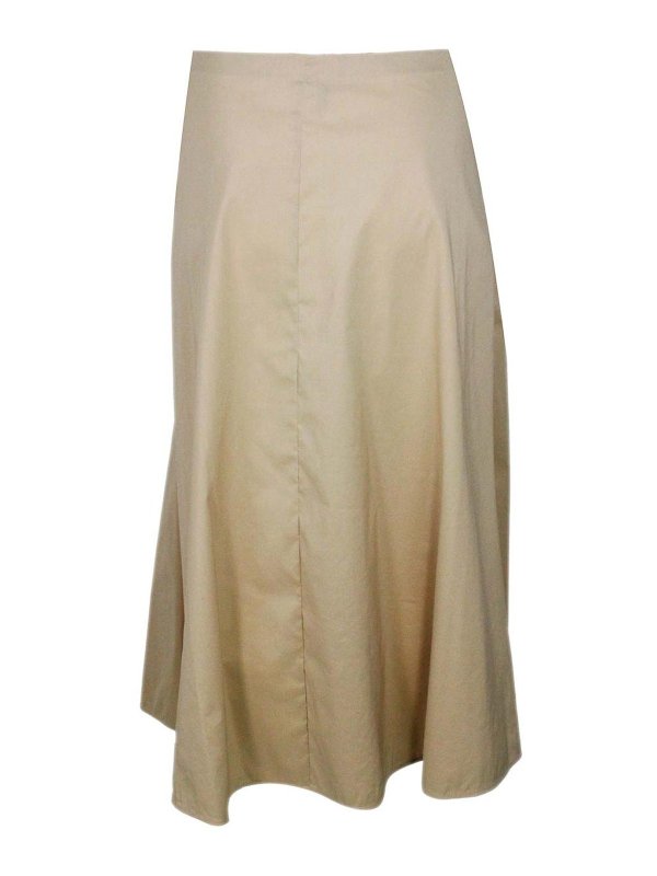 The Best Shops FABIANA FILIPPI: ニーレングススカート＆ミディ丈 - 膝丈/ミディスカート - ベージュ