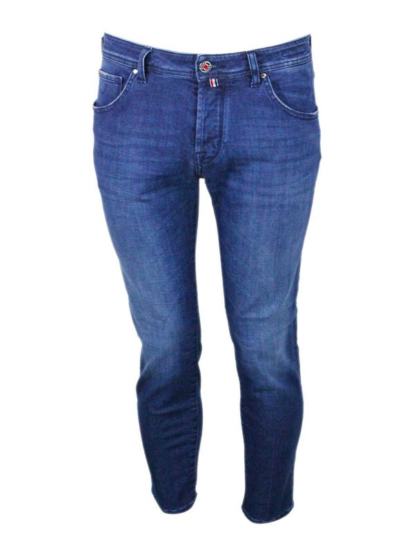 JACOB COHEN: straight leg jeans - Trousers Denim
