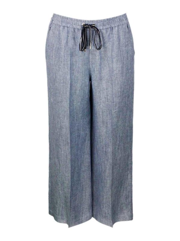 LORENA ANTONIAZZI: Pantalons casual - Pantalons Décontractés - Bleu
