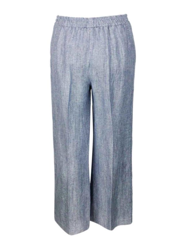 The Best Shops LORENA ANTONIAZZI: Pantalons casual - Pantalons Décontractés - Bleu