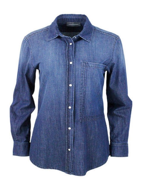 LORENA ANTONIAZZI: シャツ - シャツ - ダークウォッシュ