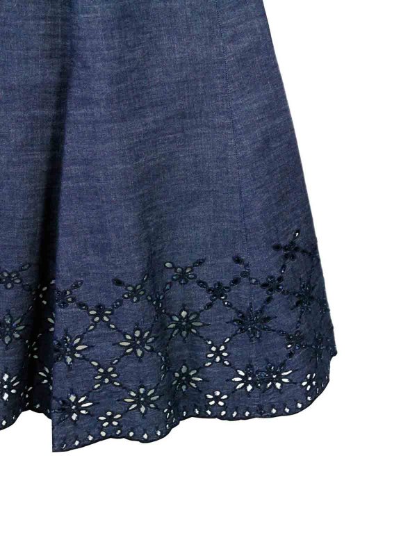 Midirock - Dunkles Jeansblau shop online: LORENA ANTONIAZZI