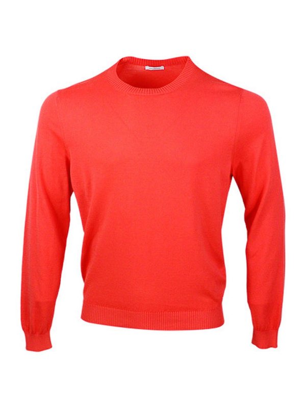 MALO: crew necks - Sweater Orange