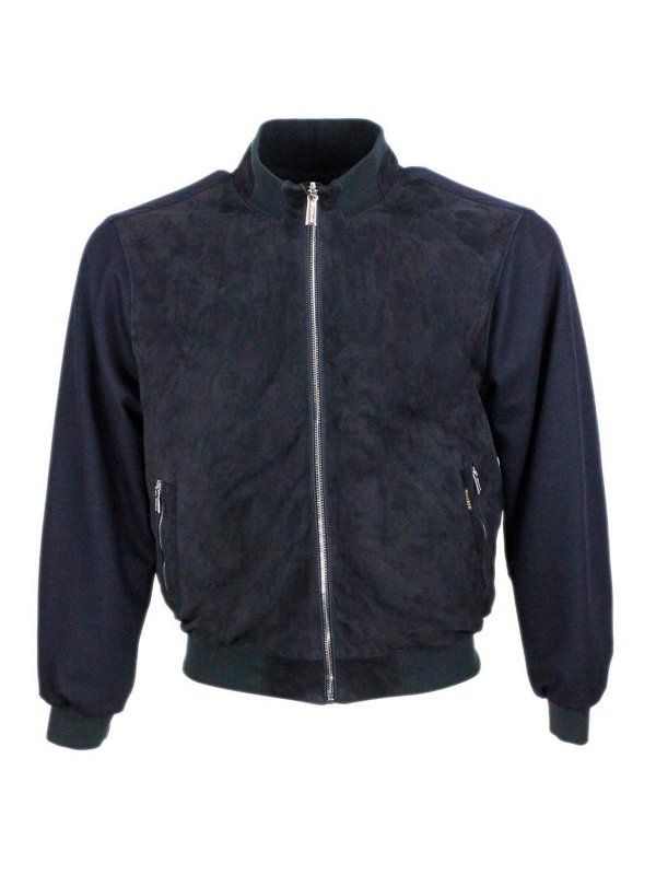 MOORER: casual jackets - Jacket Blue