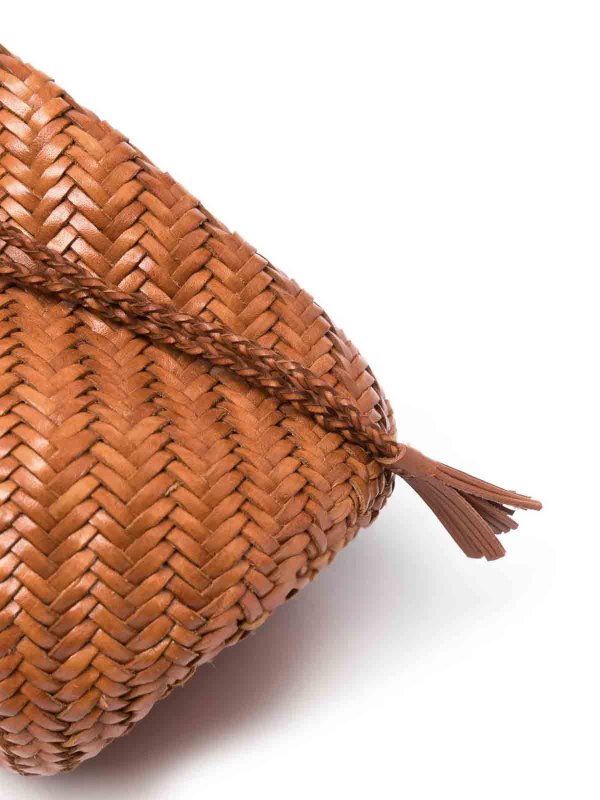 The Best Shops DRAGON DIFFUSION: cross body bags - Pompom Tan bag
